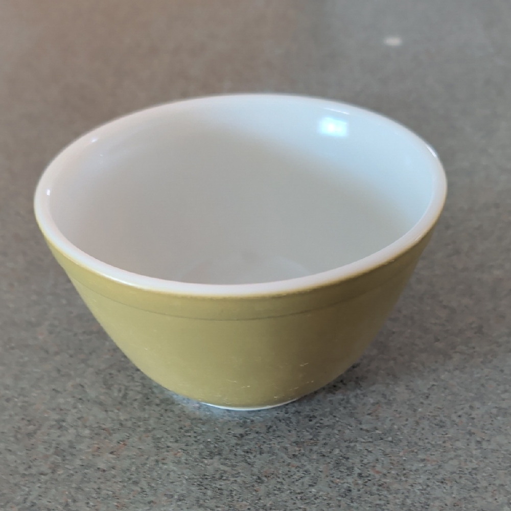 Yellow and White Ceramic Bowl